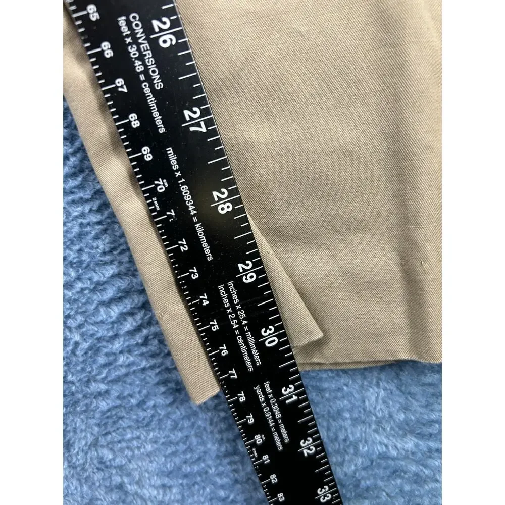 Banana Republic Pants Mens 38x32 Beige 100% Cotton Tailored Slim